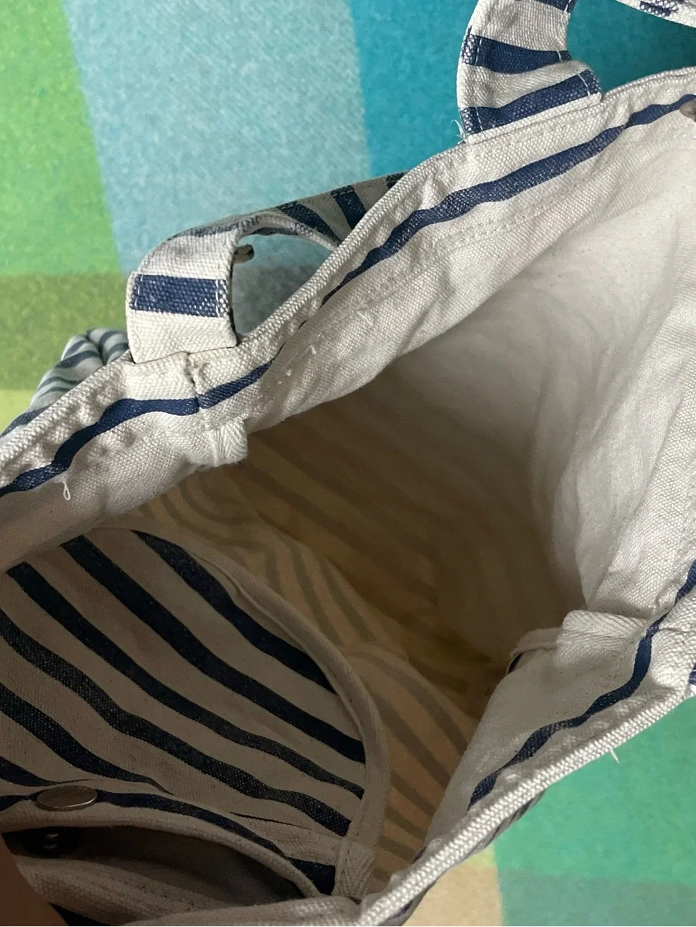 Baggu canvas stripe duck bag